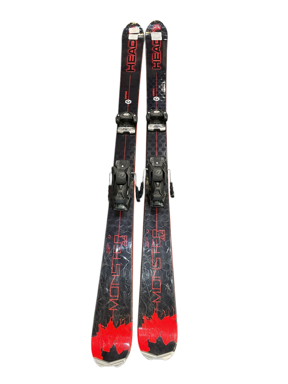 Used Head MONSTER 88 177CM Mens DH Ski/Binding Black And Red 177 cm