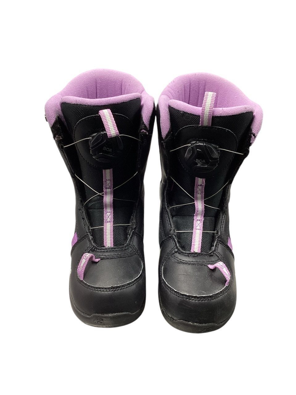 Used K2 LIL KAT Girls Snowboard Boots Black Youth 13.0