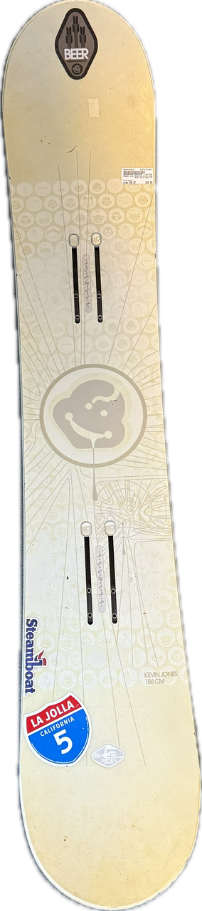 jeenyus snowboard kevin jones Used KEVIN JONES 156 Mens Snowboard Only White 156 cm 11661-S000155615