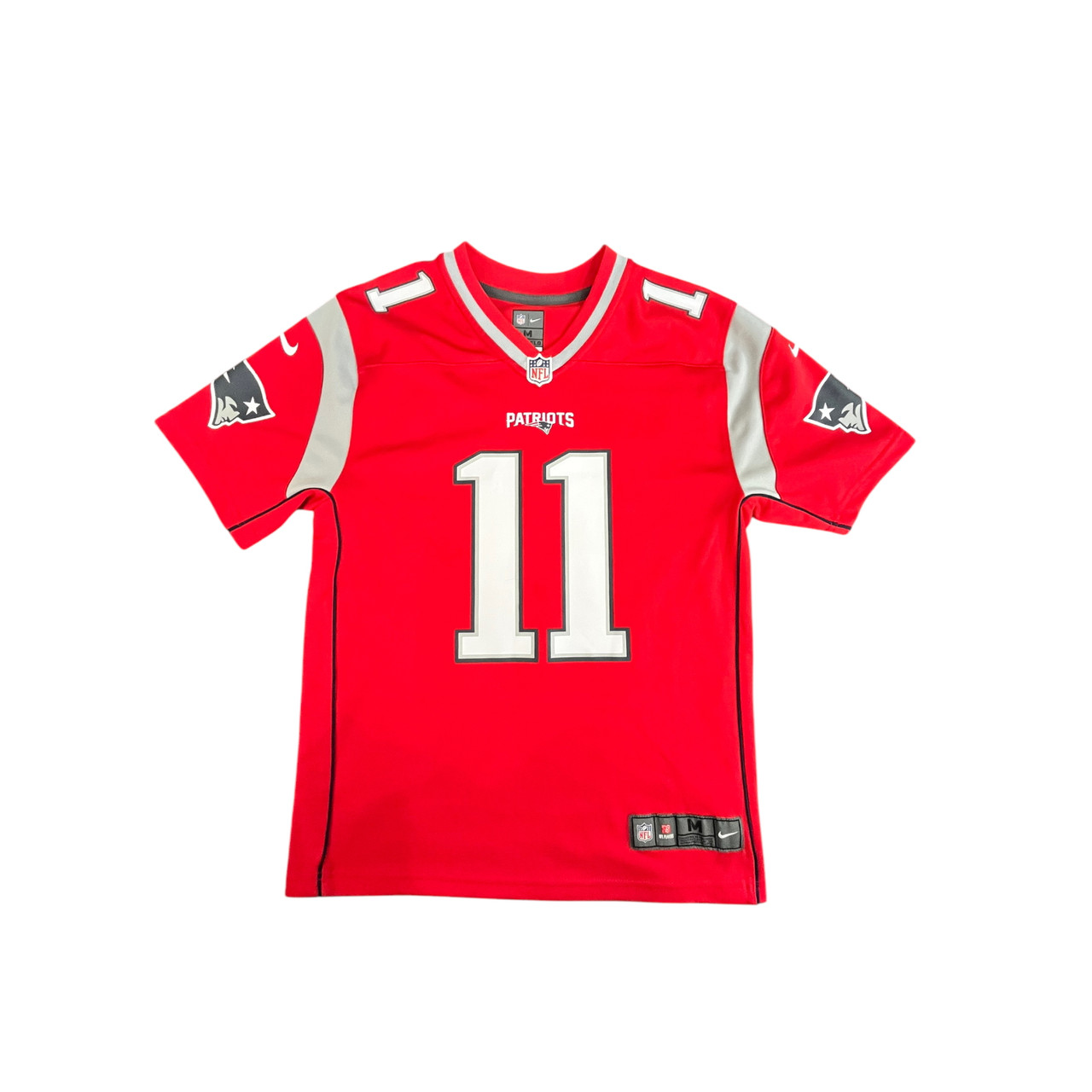 Used Nike NFL PATRIOTS JERSEY FB Top Youth Red MD