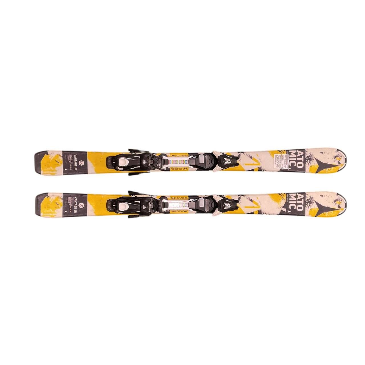 スキー Atomic vantage 130 jnr ski/binding set Used Atomic VANTAGE JR W/ EZY TRAK 5 Boys DH Ski/Binding Yellow 120 cm
