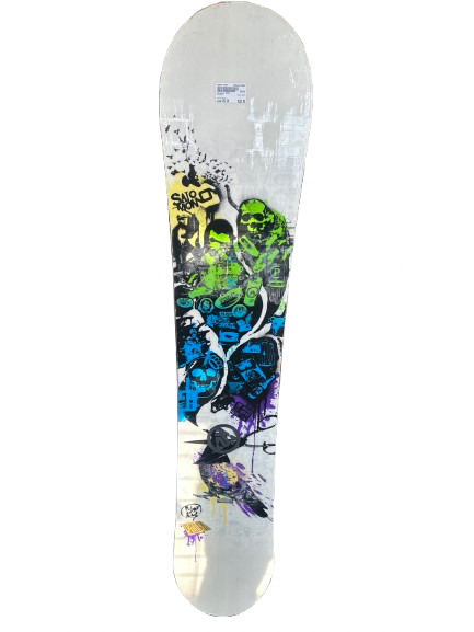 Used Salomon RIOT Womens Snowboard Only White 152 cm
