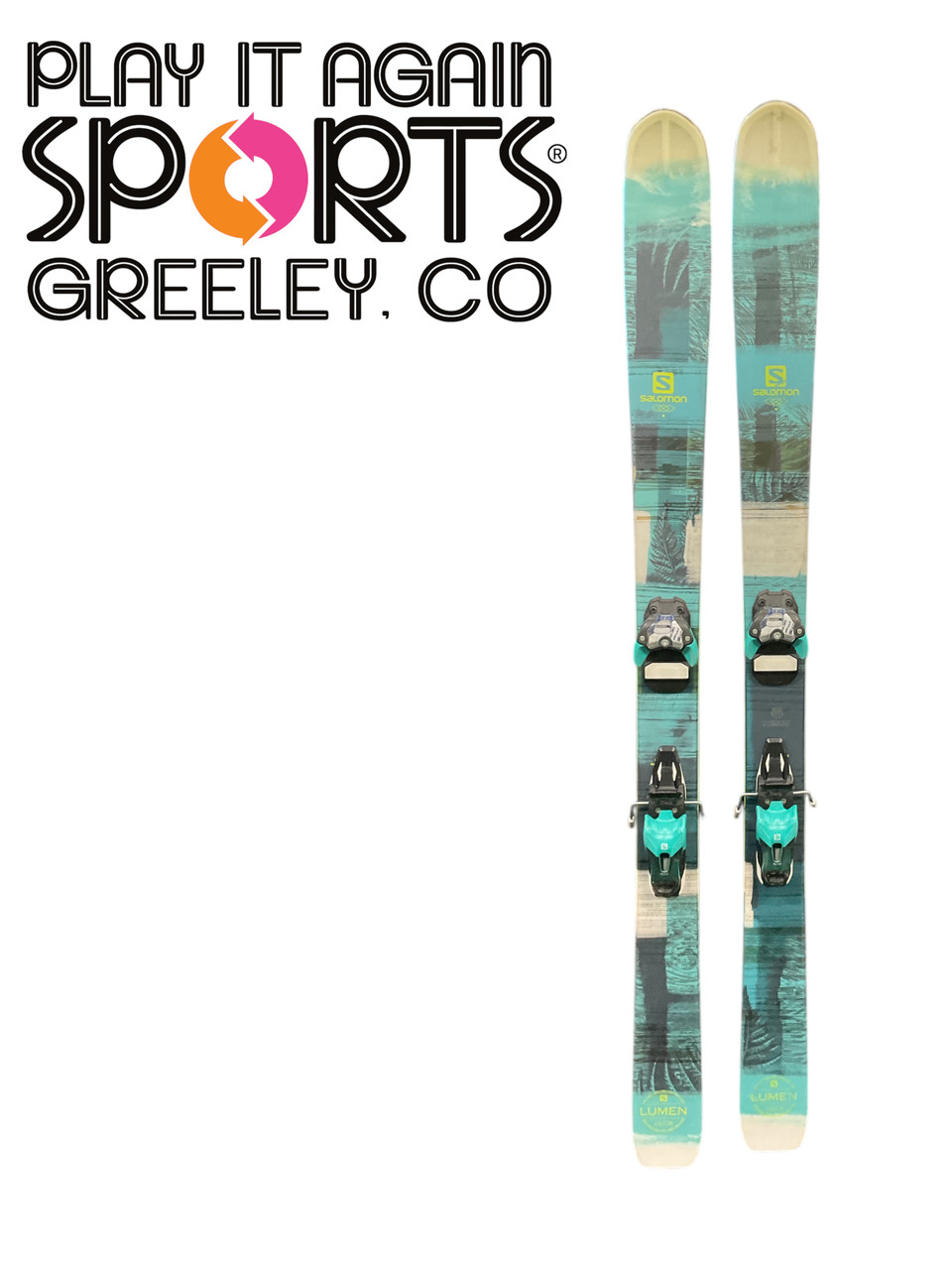 Salomon Lumen 99 174cm パウダースキー 中古 Used Salomon LUMEN Womens DH Ski/Binding Carolina Blue 162 cm