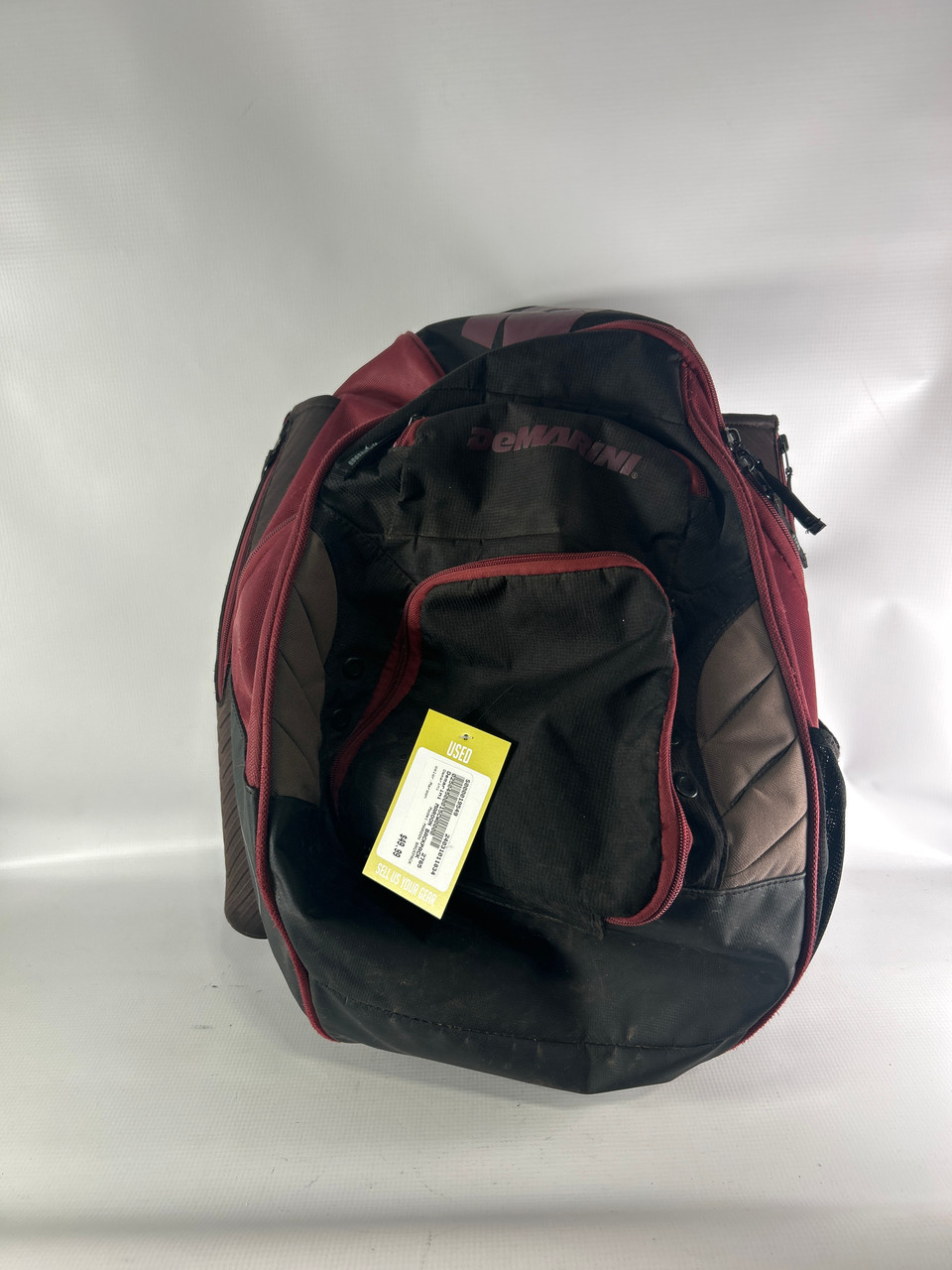 Used Demarini MAROON BACKPACK Baseball and Softball Equipment Bags 11834-S000019549