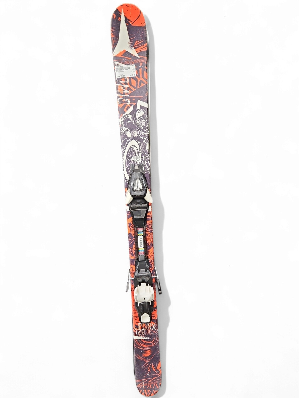 Used Atomic PUNX Boys DH Ski/Binding Orange 120 cm