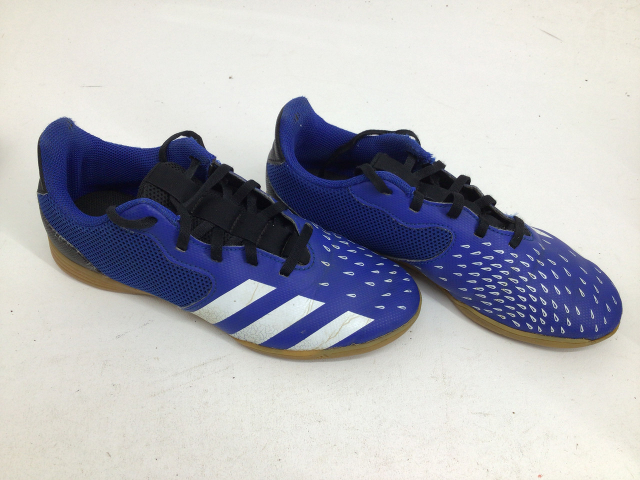 Used Adidas PREDATOR FREAK .4 SALA JR 5.5 INDOOR SHO Soccer Indoor Shoes  Royal Blue Junior 05.5