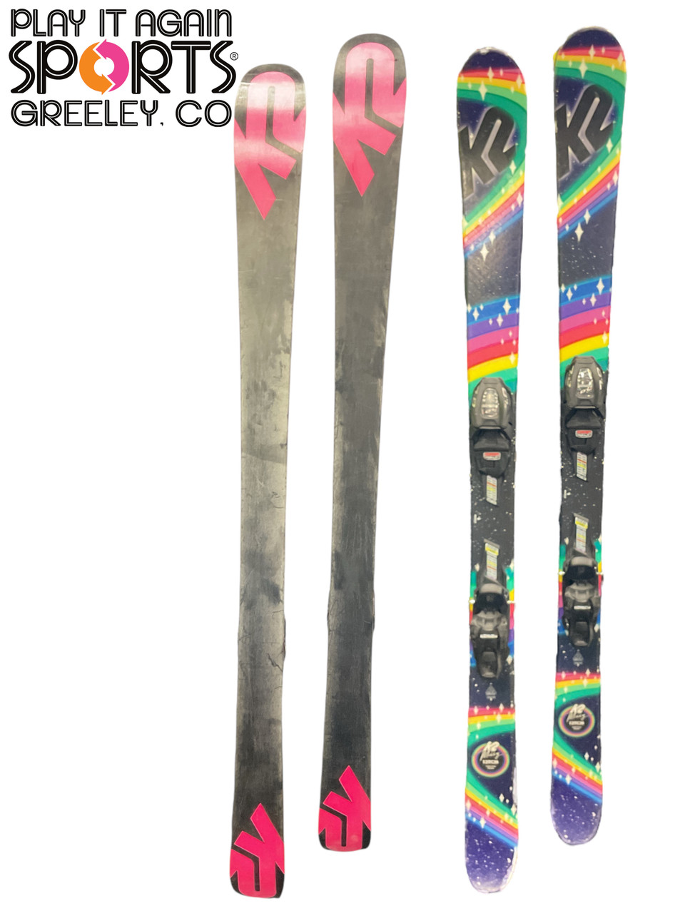 スキー K2 MISSY 139cm Used K2 MISSY Girls DH Ski/Binding Black 139 cm
