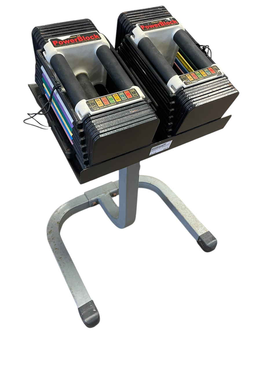 Used PowerBlock Adj Dumbbells 5-50 LB