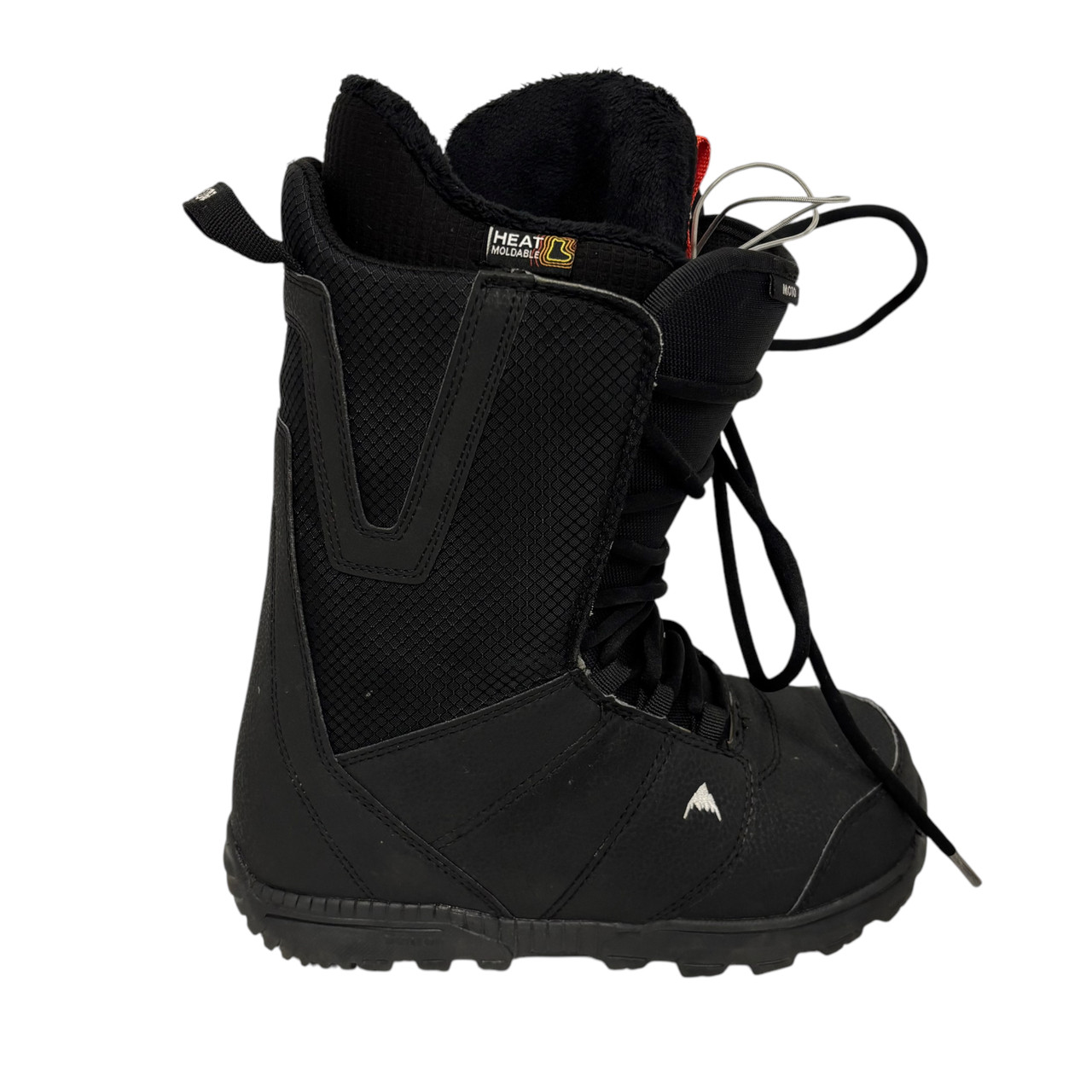 Used Burton MOTO LACE Mens Snowboard Boots Black Senior 7