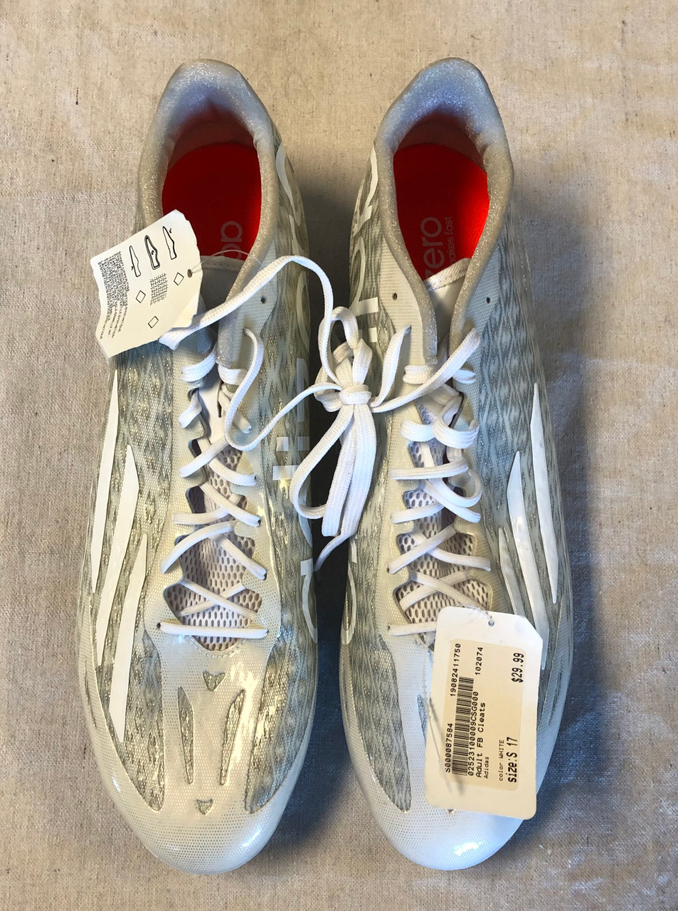 size 17 football cleats