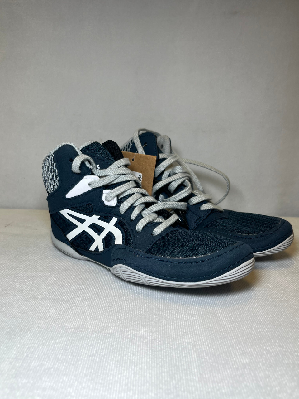Used Asics Wrestling Shoes Navy Blue Youth 13.0