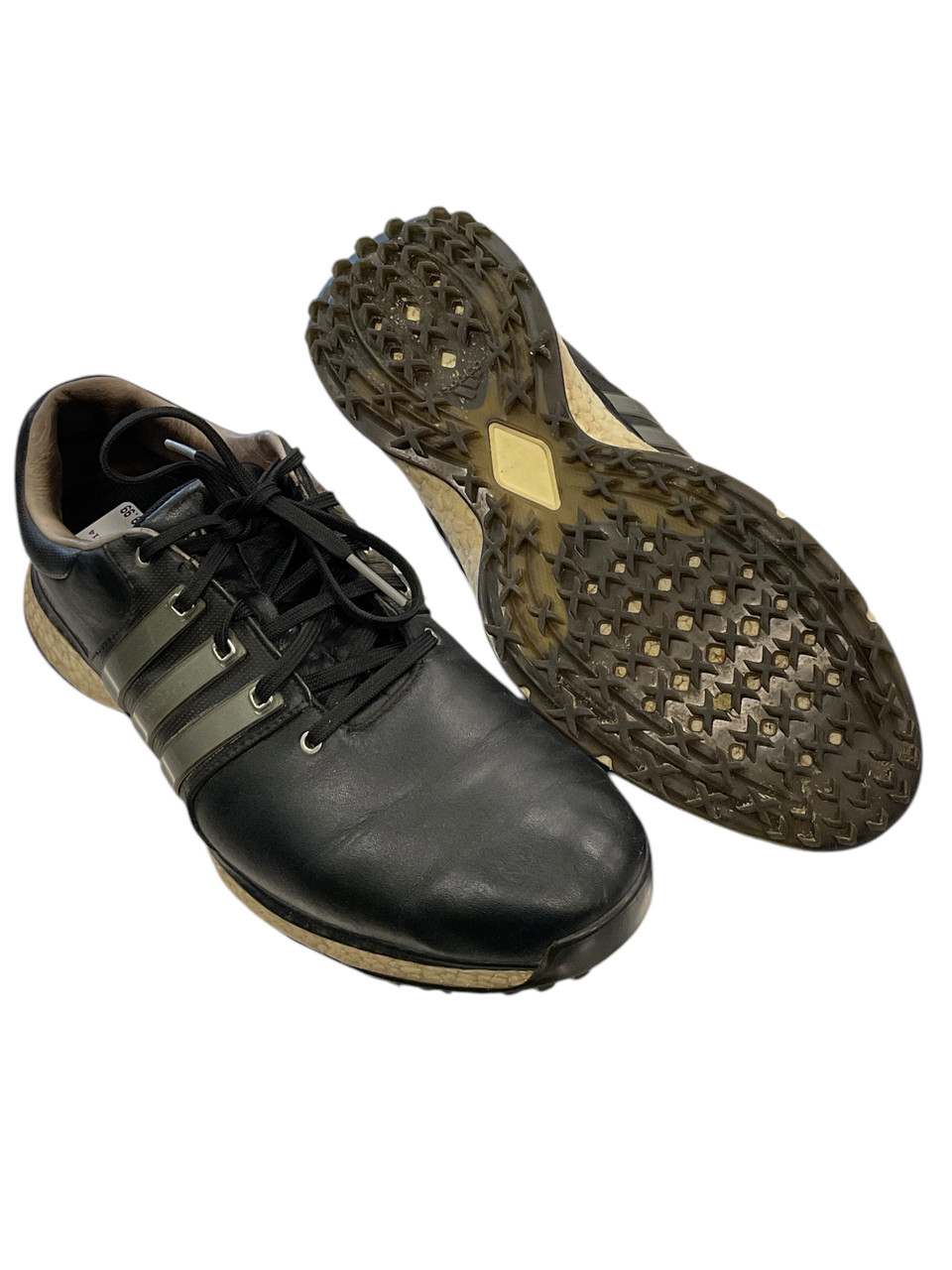 Used Adidas Mens Golf Shoes Black Senior 9