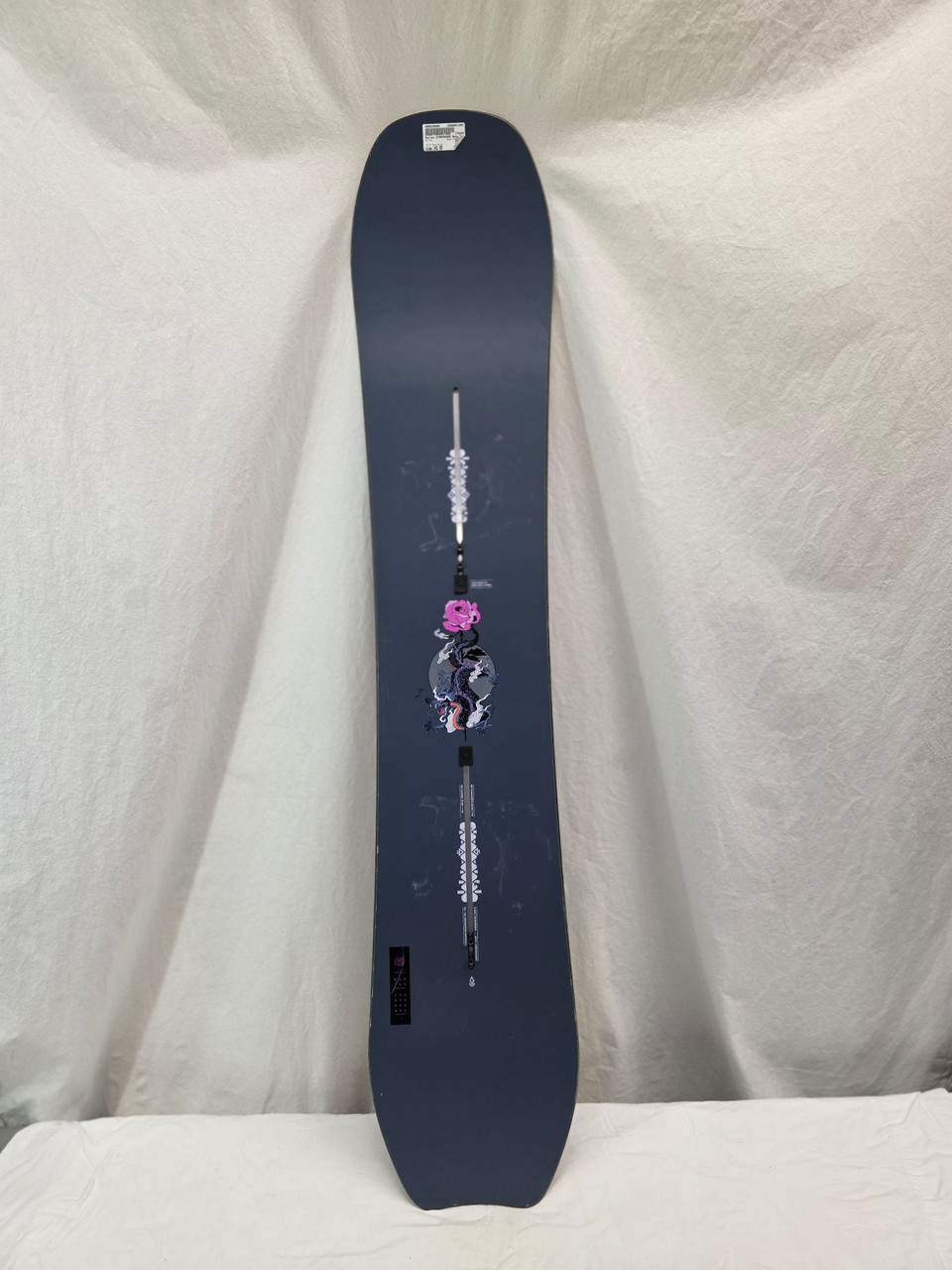 Used Burton STORYBOARD Womens Snowboard Only Navy Blue 142 cm