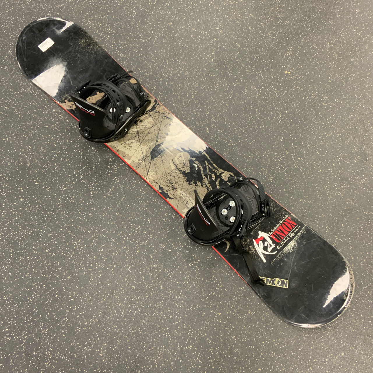 Used K2 UNION SERIES Mens Snowboard combo Black 159 cm