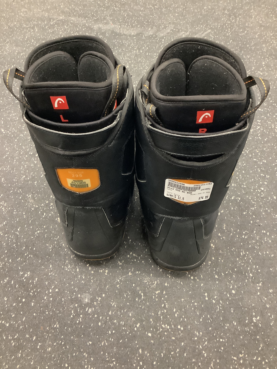 Used Head 550 RC BOA Mens Snowboard Boots Black Senior