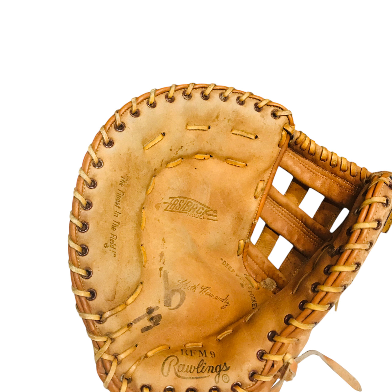 Used Rawlings RFM9 BB/SB First Base LH Throw Brown 13