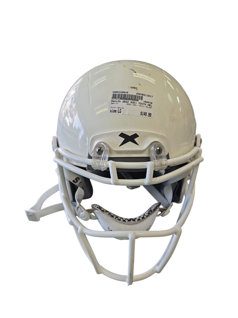 未使用　X2E+ Youth Medium Used Xenith 2022 X2E+ YOUTH HELMET FB Helmet White LG