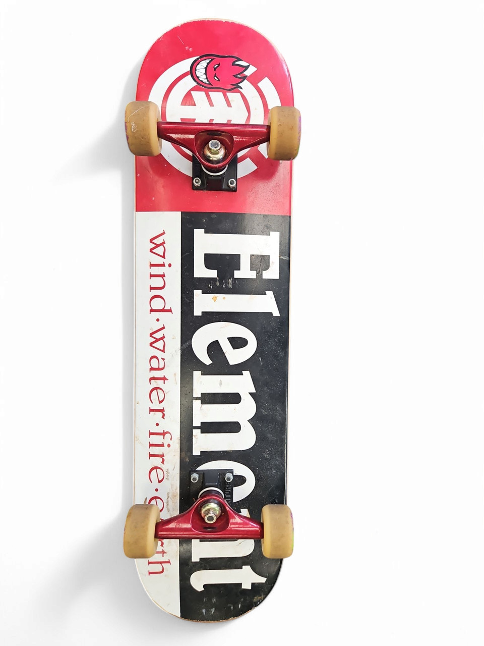 Used Element WIND.WATER.FIRE.EARTH Complete Skateboard Black 8