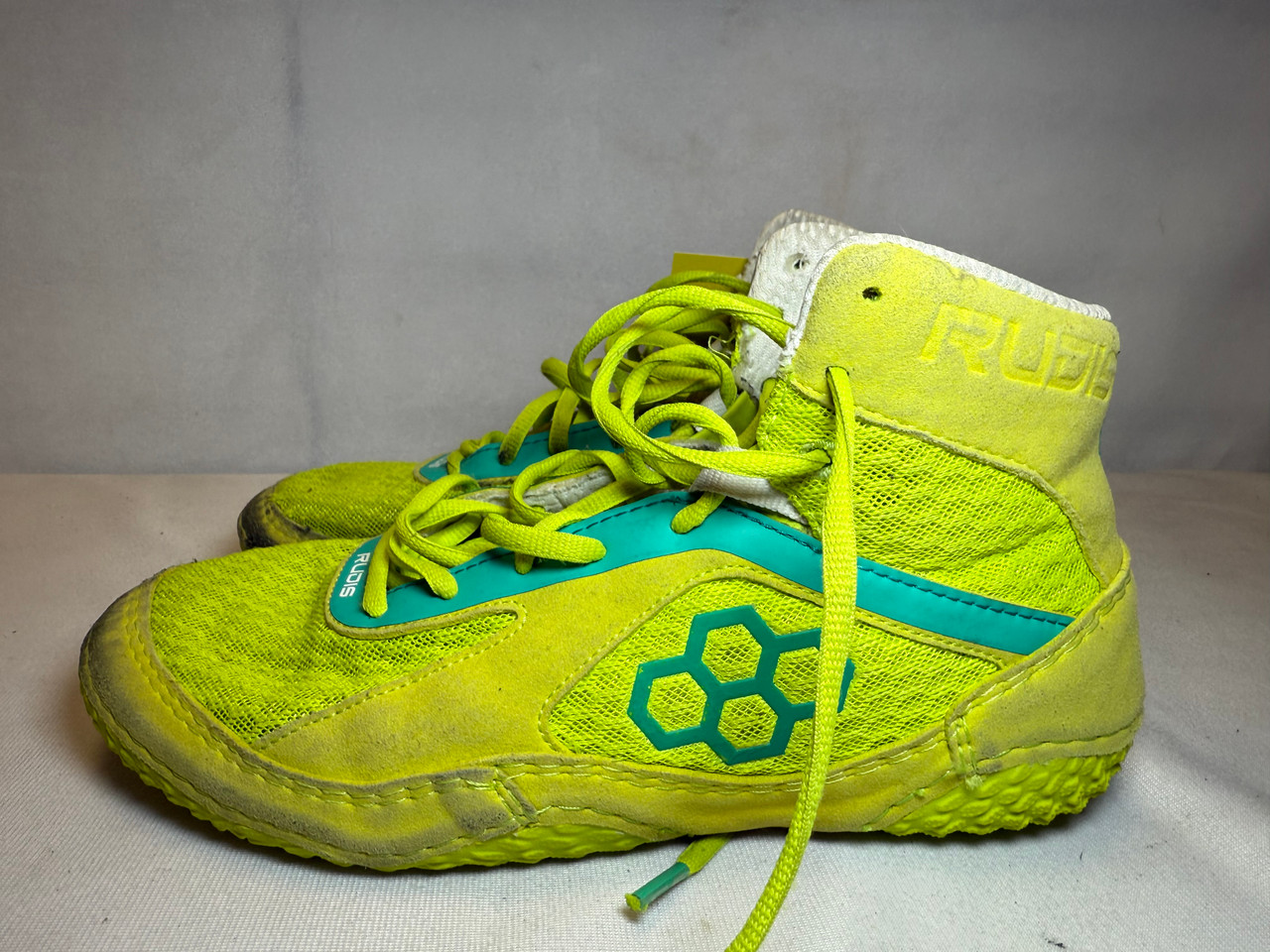 Used RUDIS ALPHA Wrestling Shoes Optic Yellow Senior 11490-S000258400