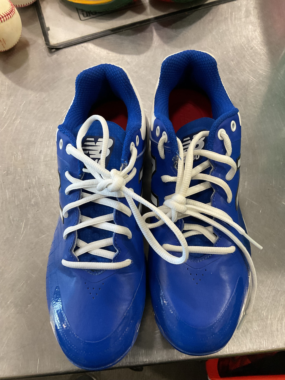 Used New Balance KINETIC STITCH BASEBALL CLEATS BB/SB Cleats Royal