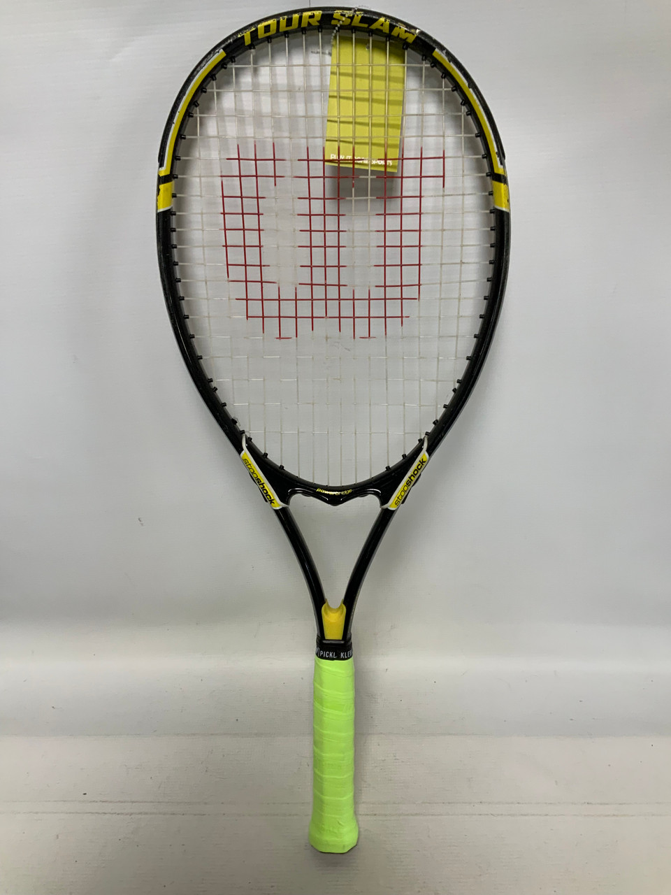 Used Wilson TOUR SLAM Adult Tennis Racquet Black 4 3/8