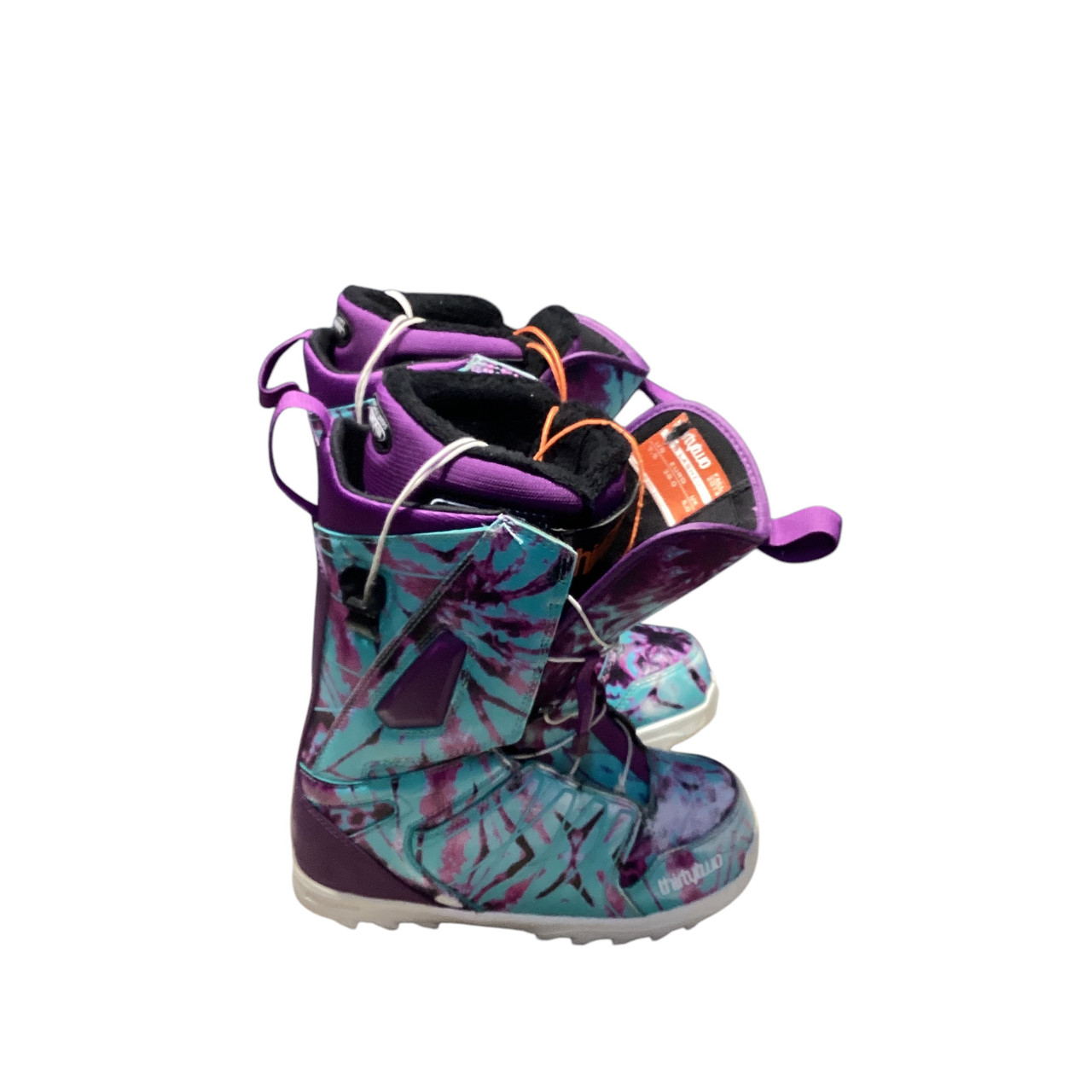 Used ThirtyTwo LASHED W Womens Snowboard Boots Purple Senior 7.5