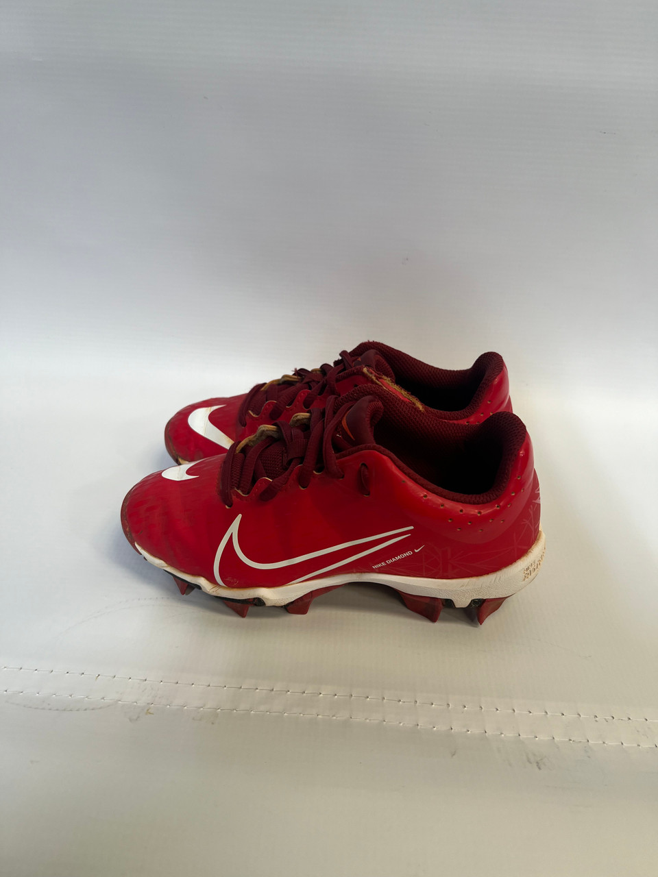 Used Nike NIKE HYPERDIAMOND SFTBL CLEAT J13 BB/SB Cleats Red