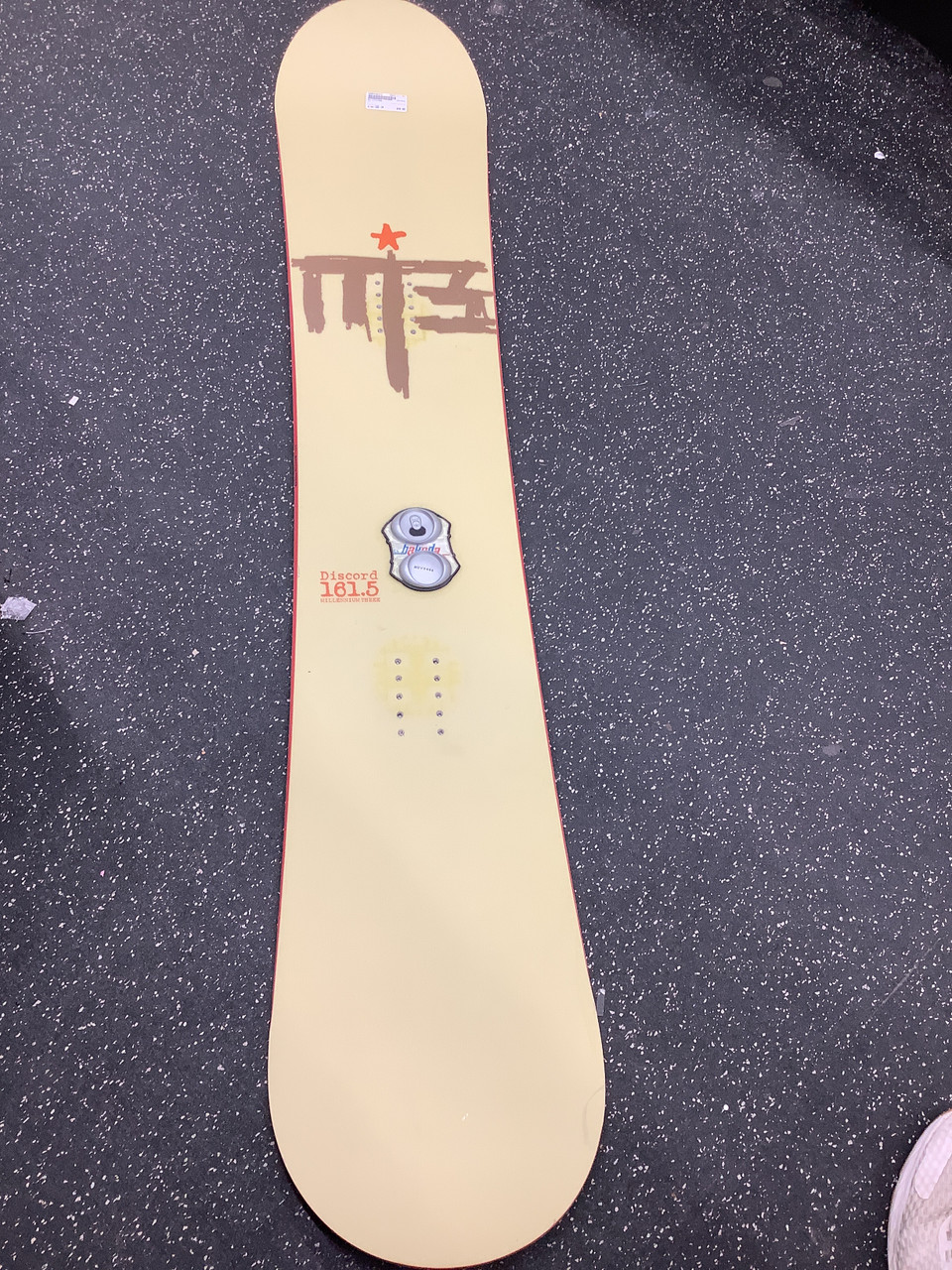 Used M3 DISCORD Mens Snowboard Only Brown 162 cm