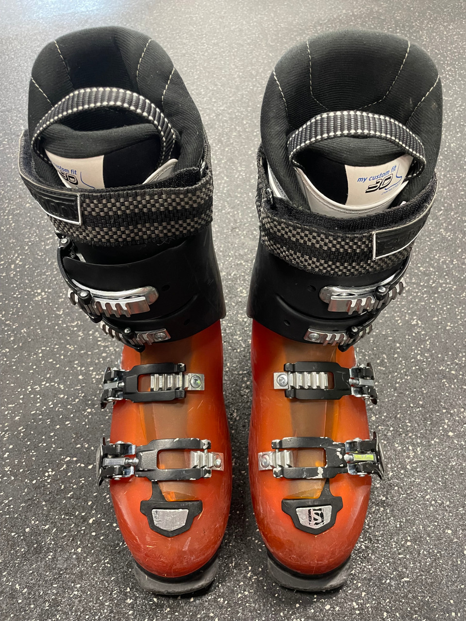 Used Salomon X PRO R100 Mens DH Ski Boot Orange 265 MP - M08.5 - W09.5