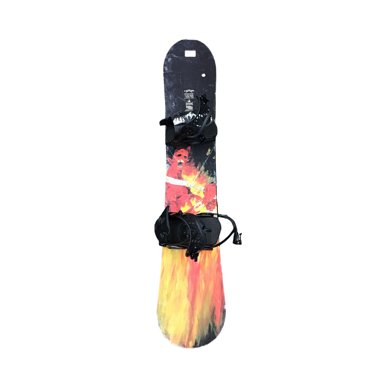 Used Lamar CHRONIC 1570 Mens Snowboard Only Black 157 cm