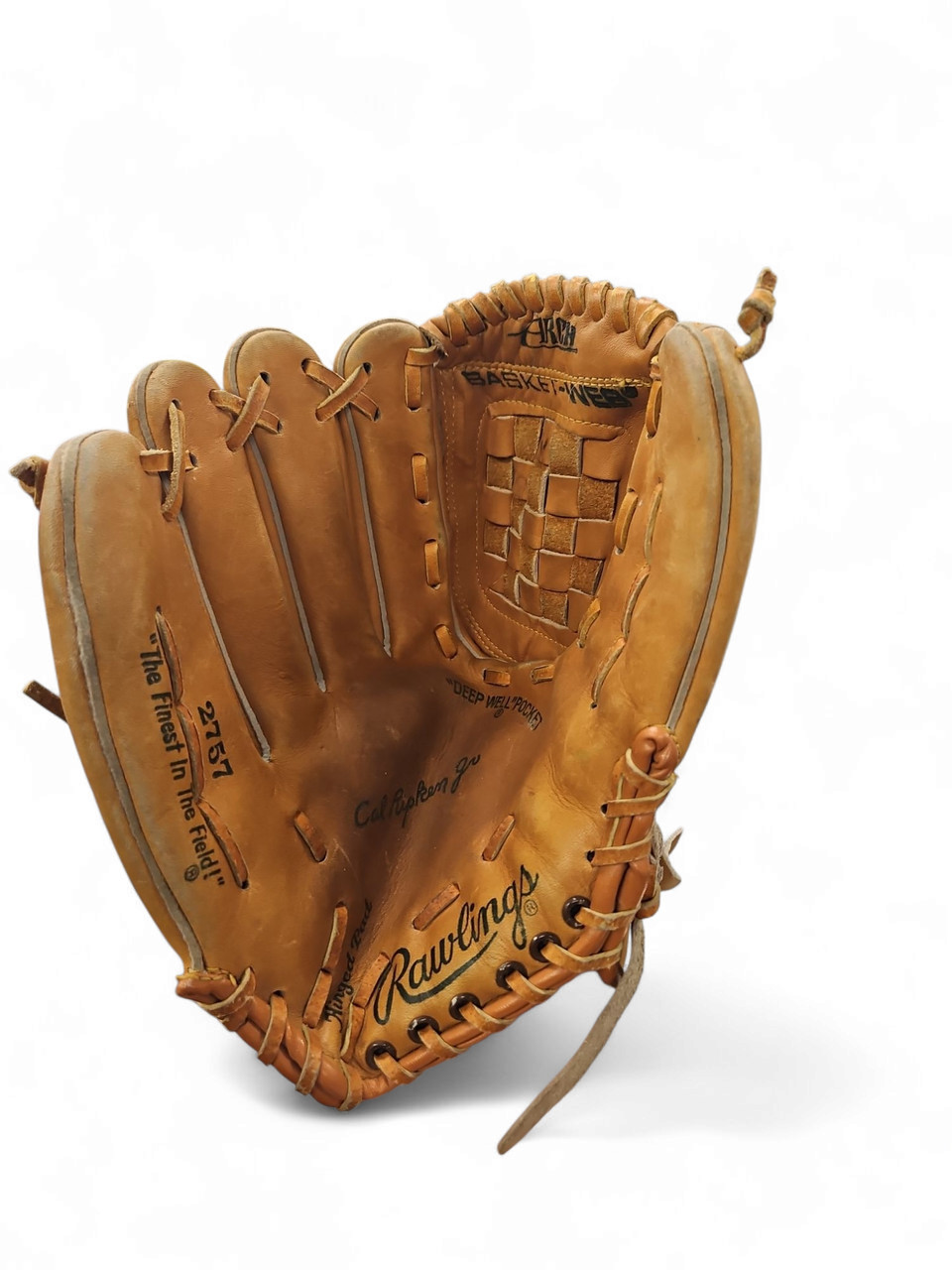 Used Rawlings CAL RIPKEN JR BB/SB Glove LH Throw Brown 13