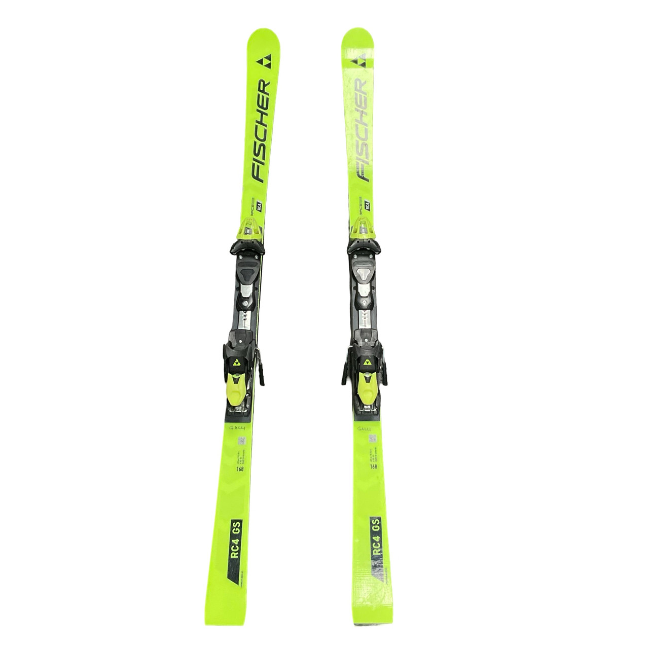 Used Fischer RC4 GS Mens DH Ski/Binding Yellow 168 cm