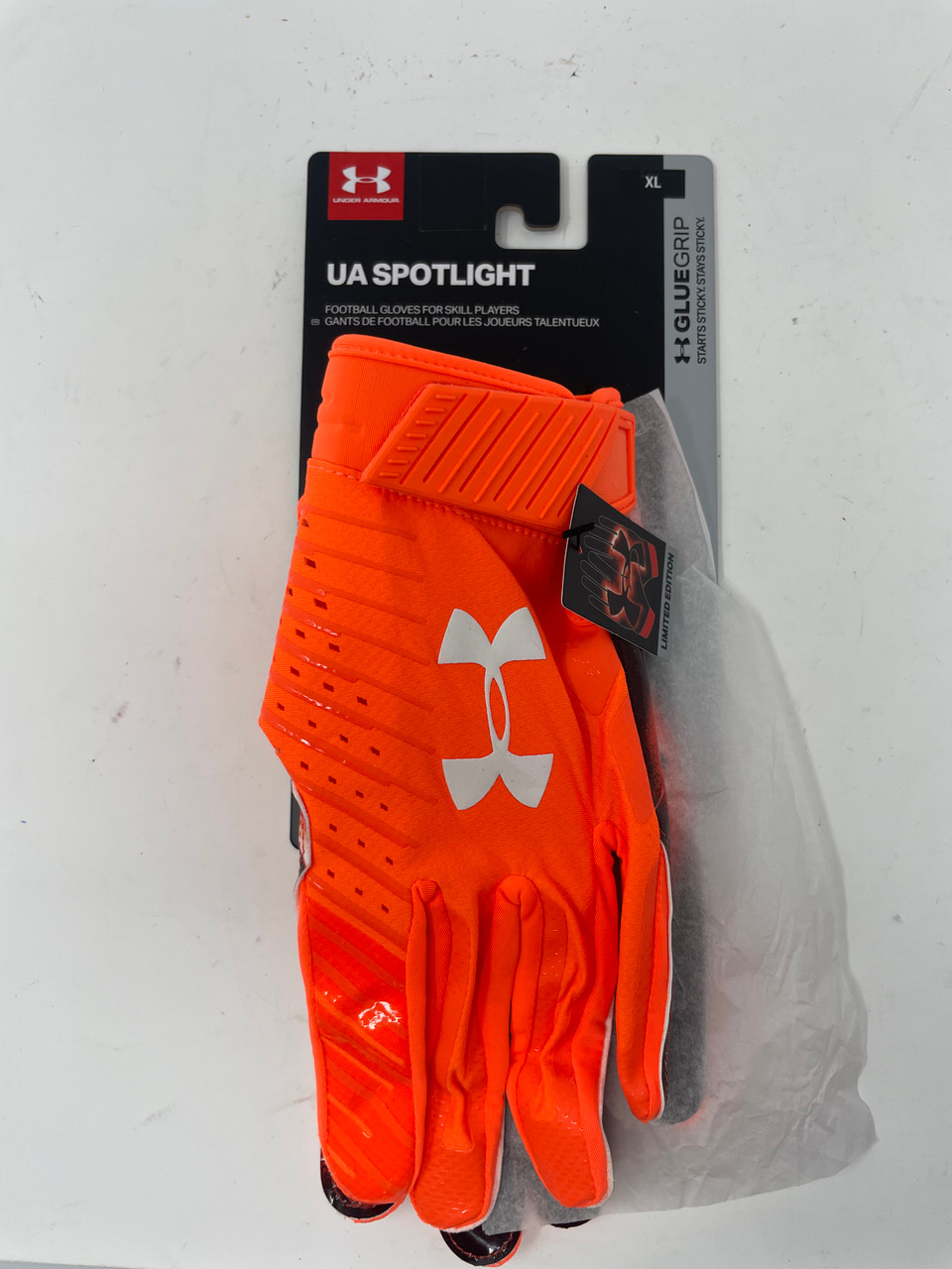 Used Under Armour UA SPOTLIGHT XL Football Gloves Football Gloves