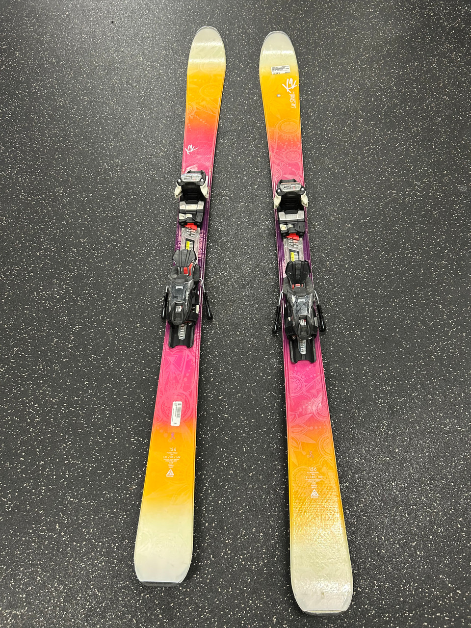 Used K2 LUV STRUCK 80 Womens DH Ski/Binding Purple 156 cm