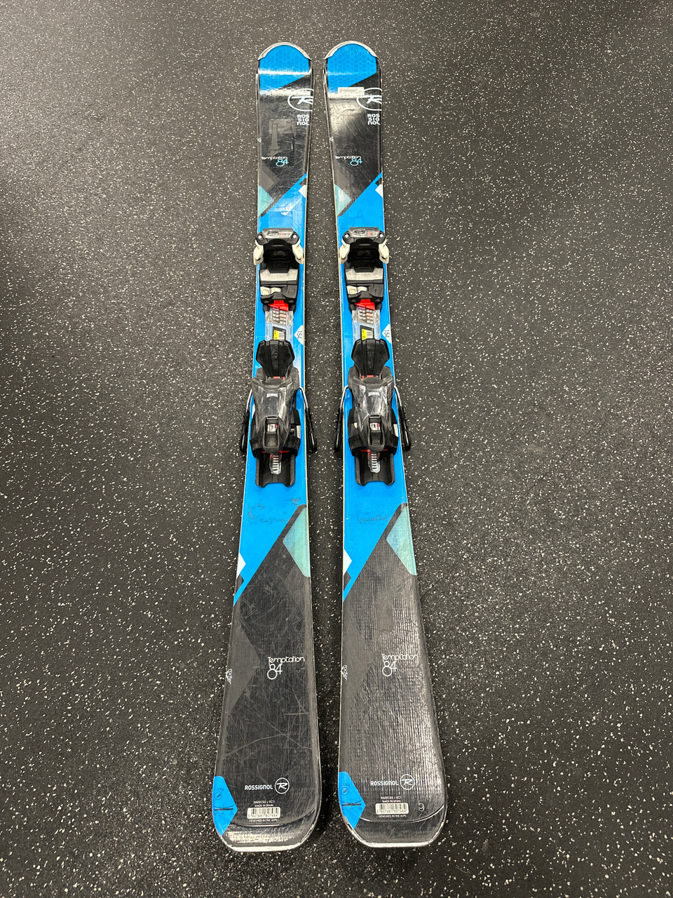 Used Rossignol TEMPTATION 84 Womens DH Ski/Binding Royal Blue 154 cm