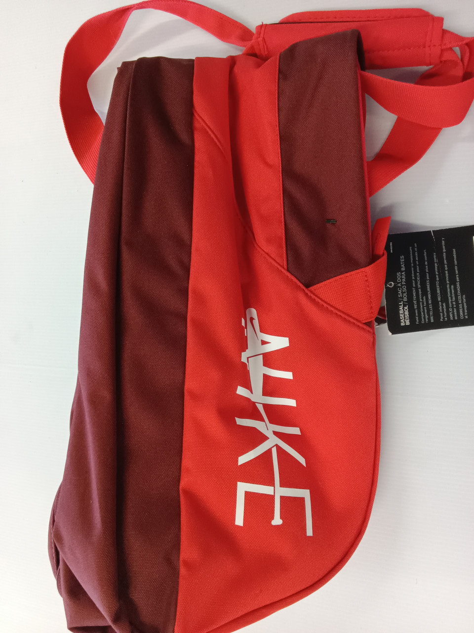 red nike baseball bag