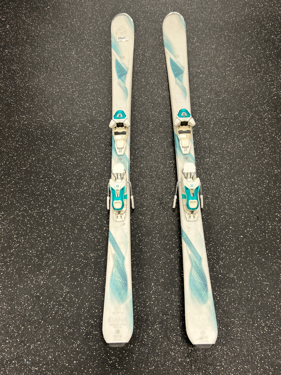 Used Salomon KIANA Womens DH Ski/Binding White 158 cm