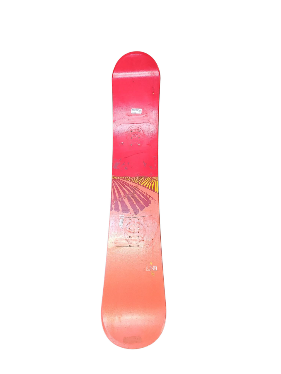 Used K2 LUNA Womens Snowboard Only Red 155 cm