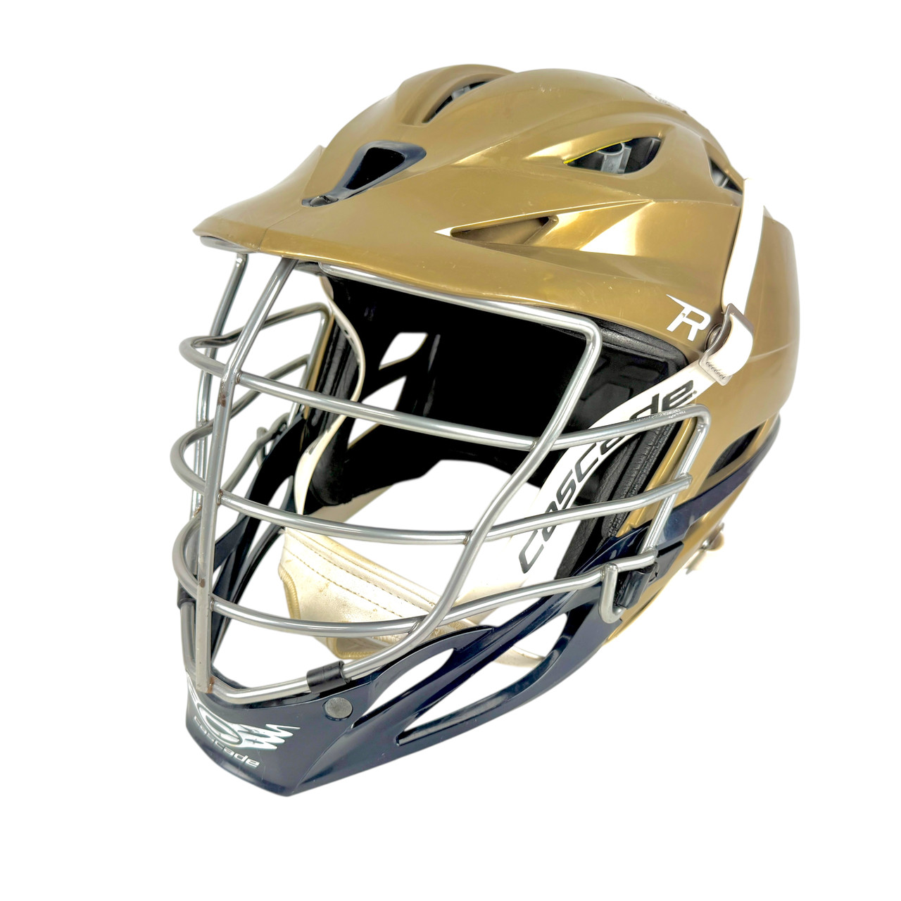Cascade ゴールド ヘルメット サイズR Used Cascade R Lacrosse Helmet Gold Fits all