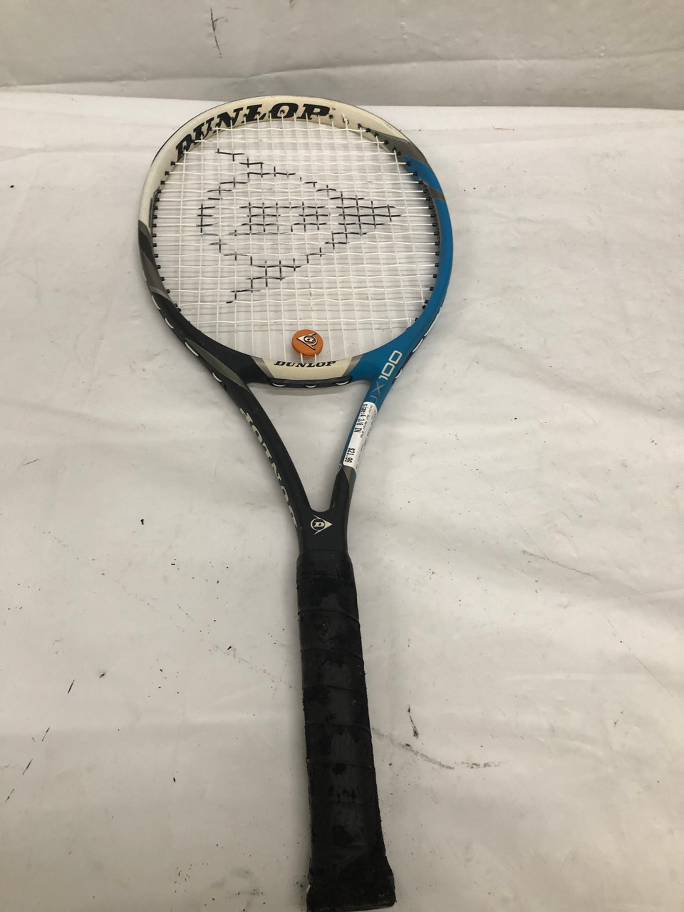 Used Dunlop FLUX 100 Adult Tennis Racquet Gun Metal Grey 4 3/8