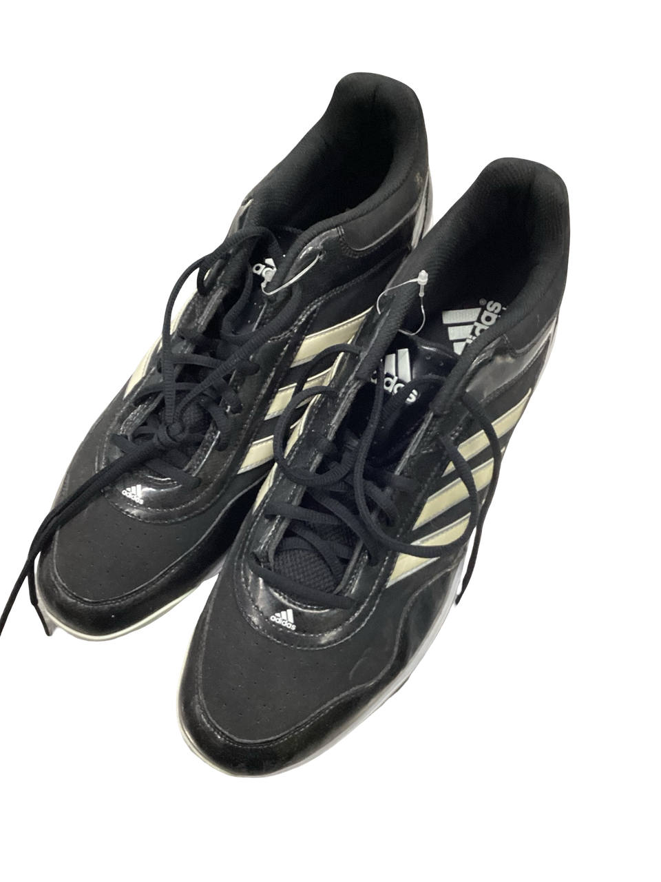 Used Adidas 3 STRIPE BB/SB Cleats Black Senior 14