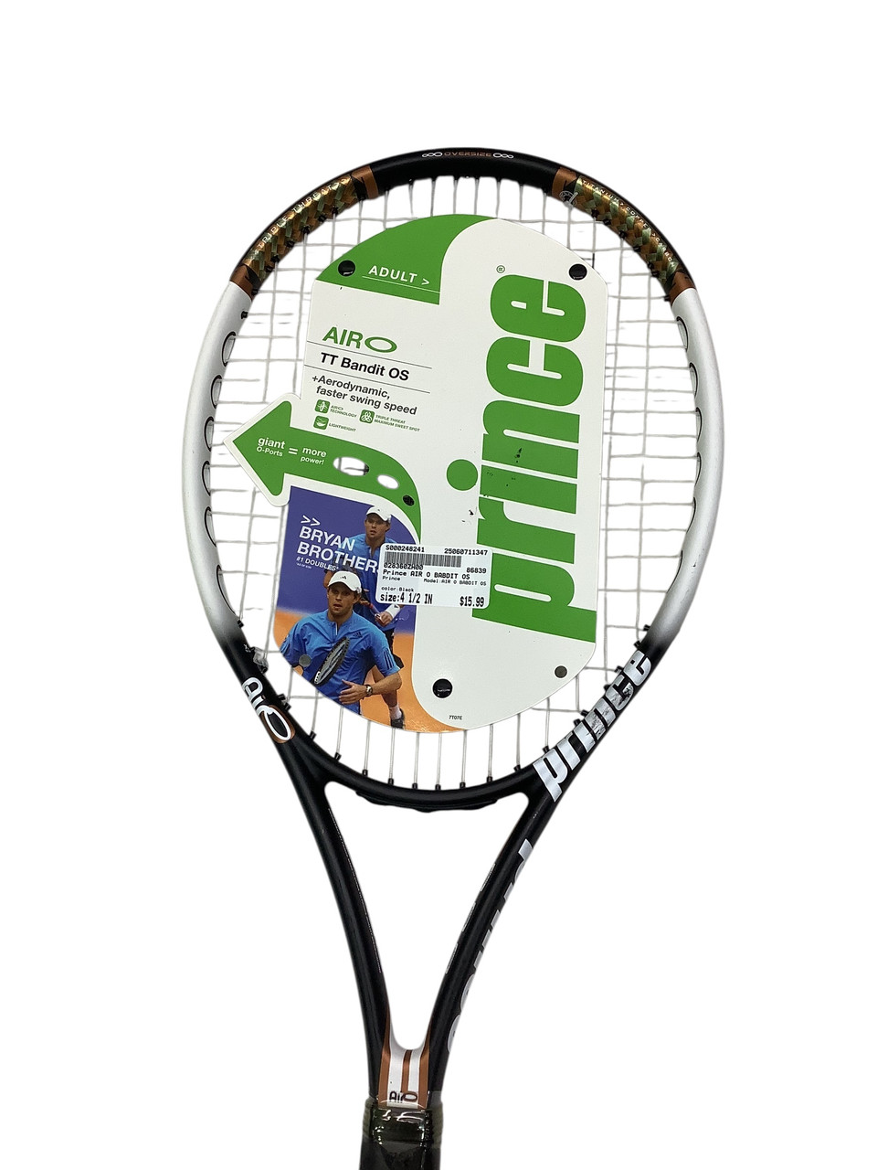 Raquete De Tênis Prince Air Tt Bandit Ti 200 Prateado L4 | Parcelamento