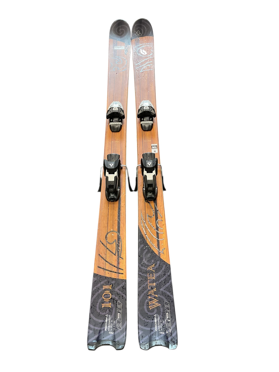 Used Fischer WATEA 101 182CM Mens DH Ski/Binding Brown 182 cm