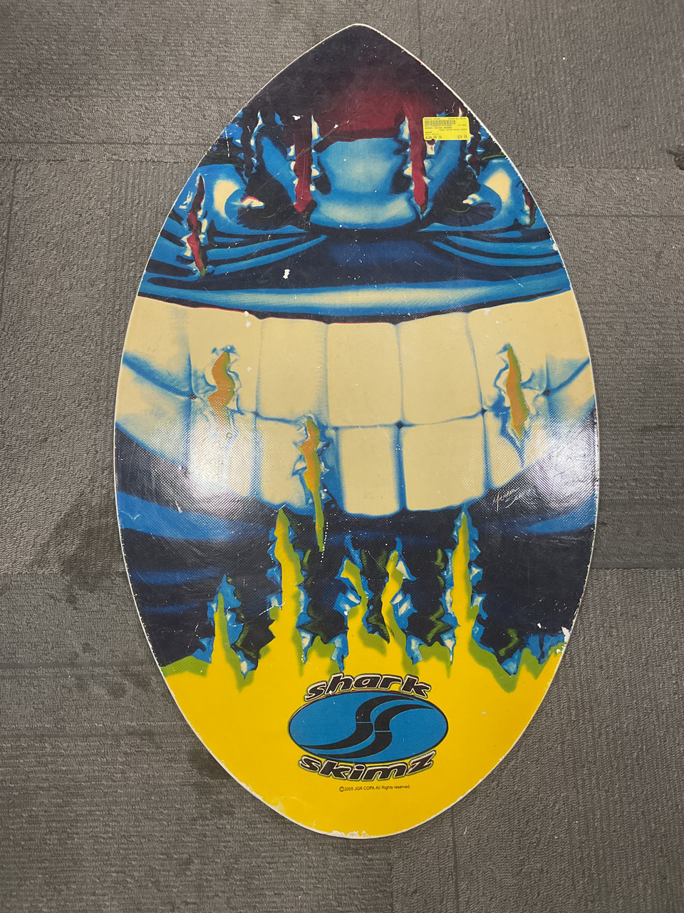 Used SHARK SKIMZ BOARD Skim Board White 40