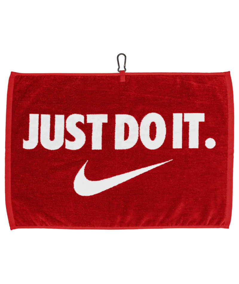 New NIKE PERFORMANCE GOLF TOWEL 2.0 RED/WHITE