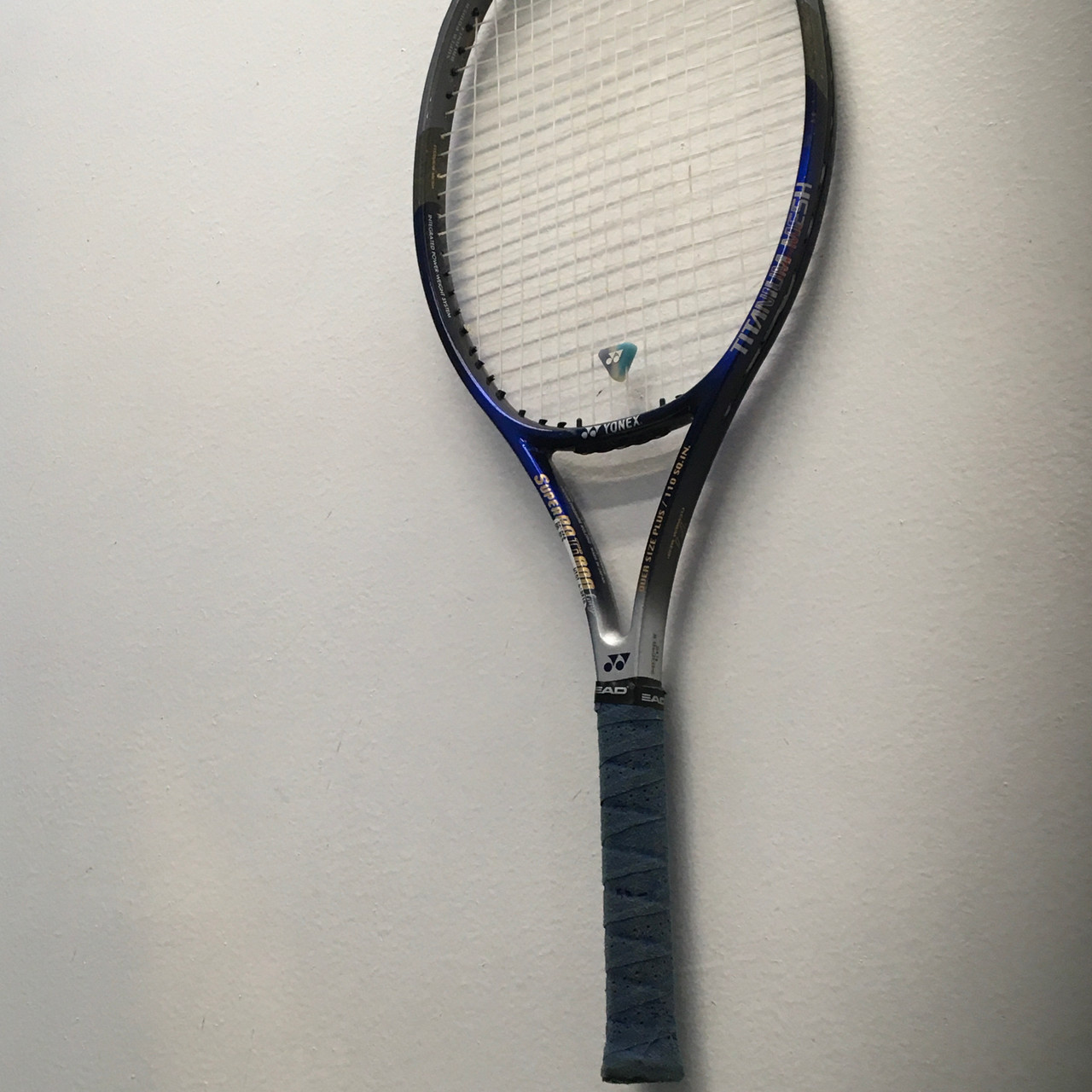 Used Yonex SUPER RQ TI 800 Adult Tennis Racquet Navy Blue 4 1/8