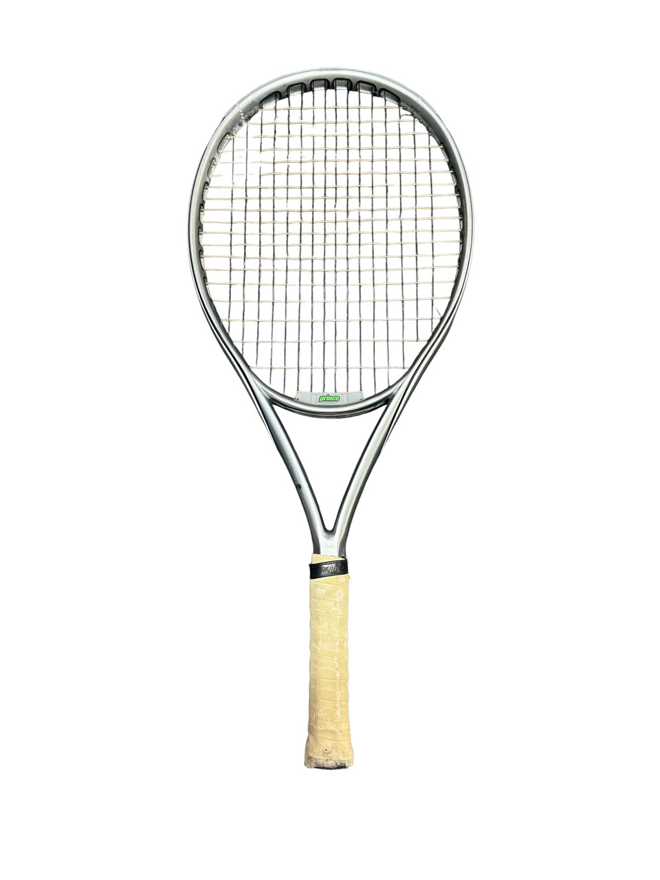 Used Prince O3 SPEED PORT SILVER Adult Tennis Racquet Grey