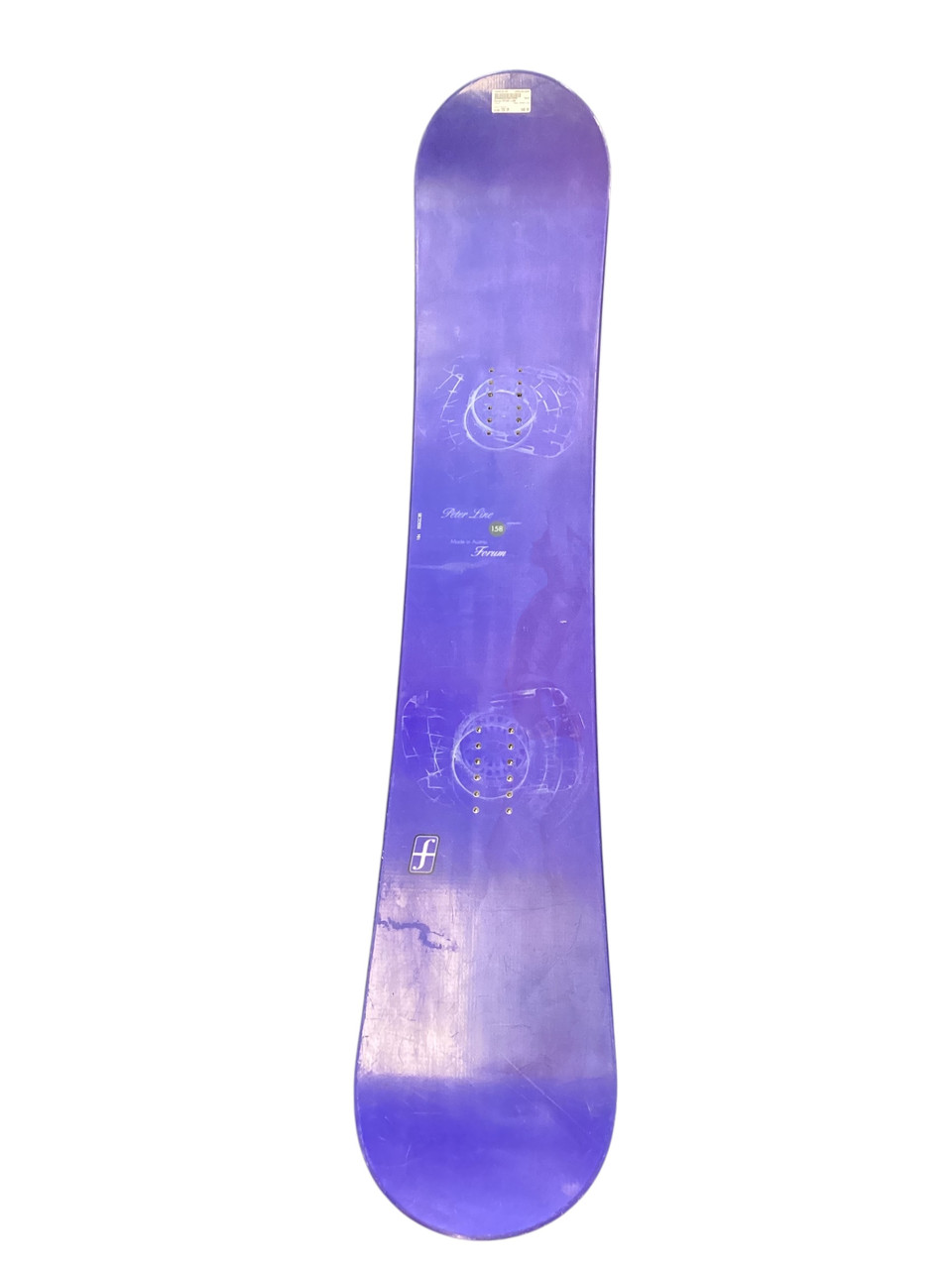 Used Forum PETER LINE Mens Snowboard Only Purple 158 cm