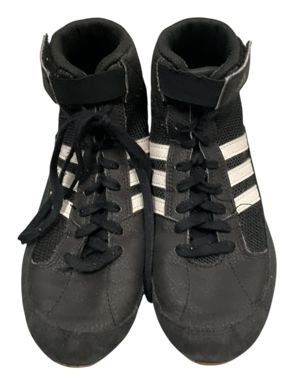 Used Adidas YYJ 606004 Wrestling Shoes Black Junior 04.5