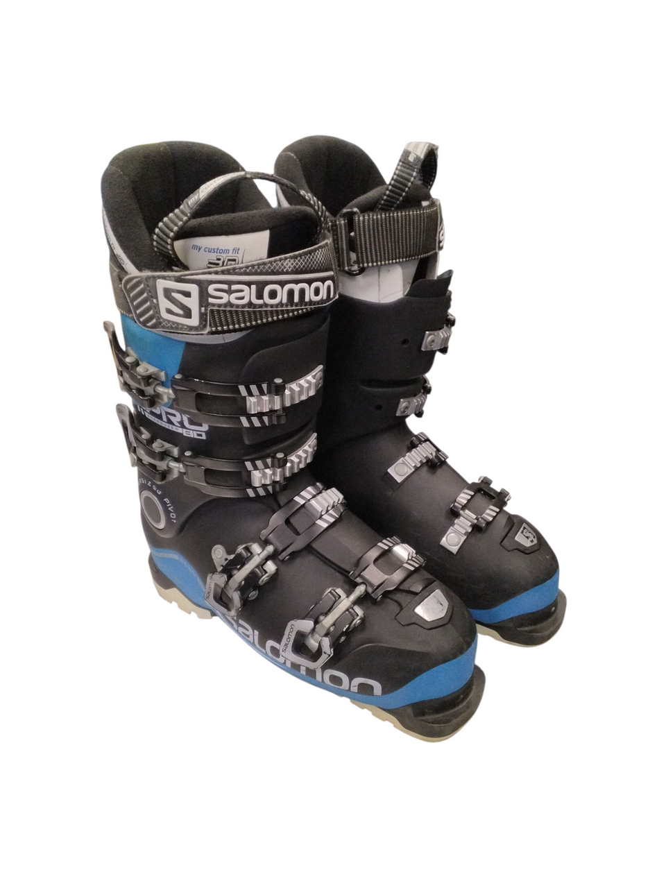 Used Salomon XPRO ENERGYZER 80 Womens DH Ski Boot Royal Blue 260